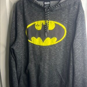 Batman Gray and Yellow Men's Sweater